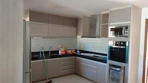 Cozinha com cooktop e forno embutido em São Paulo